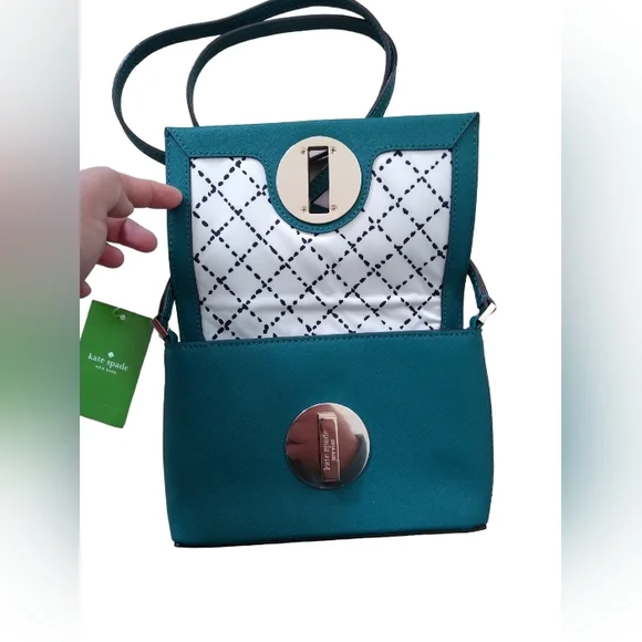 🔥SOLD 🔥 Kate Spade Sally Teal Small Crossbody Purse - Picture 3 of 4